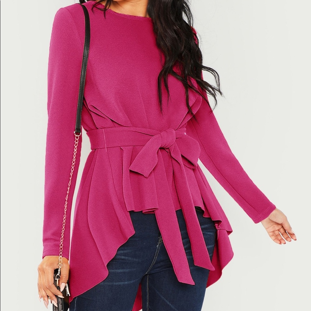 Magenta high low top